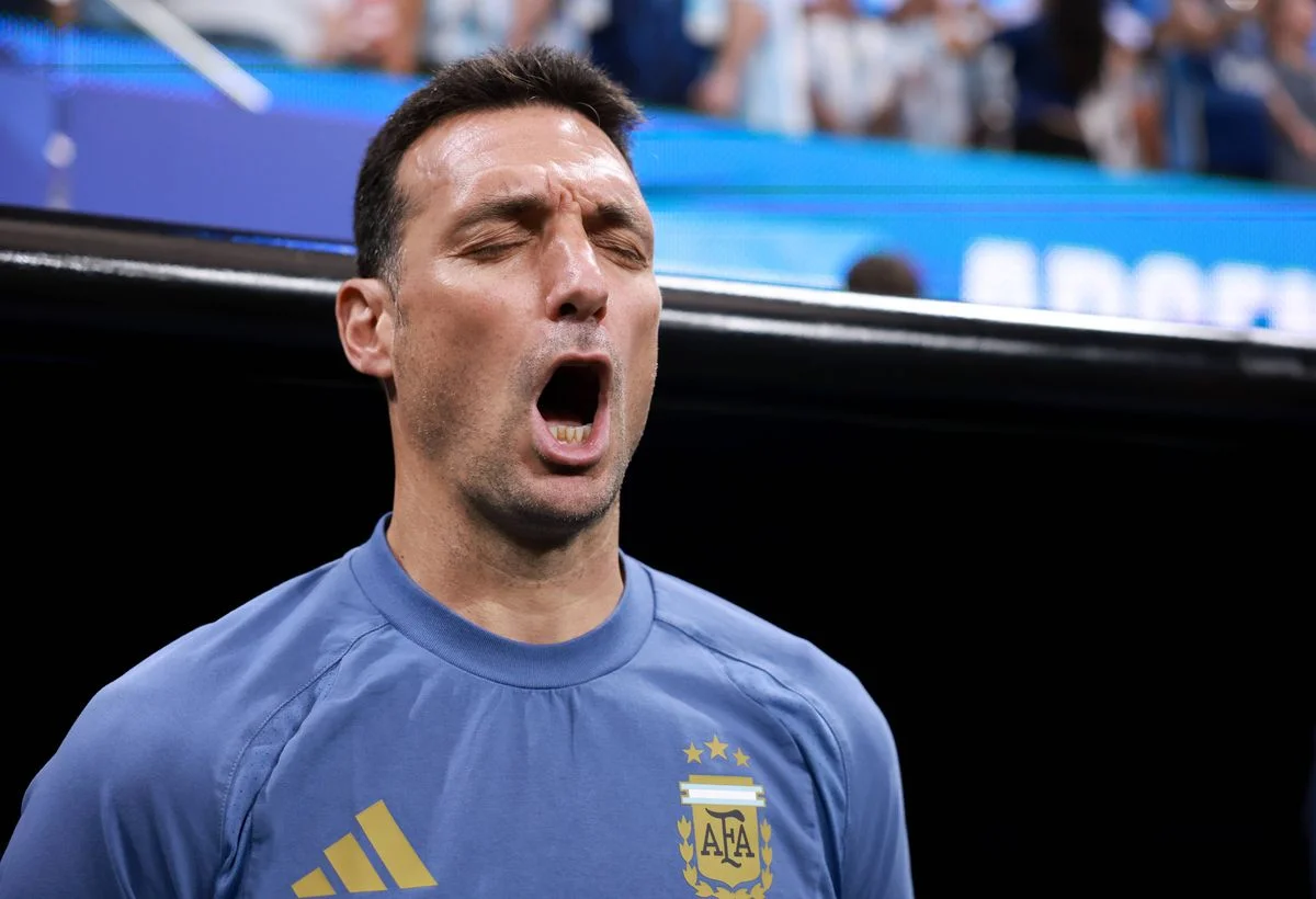 Argentina boss Lionel Scaloni wore his heart on his sleeve