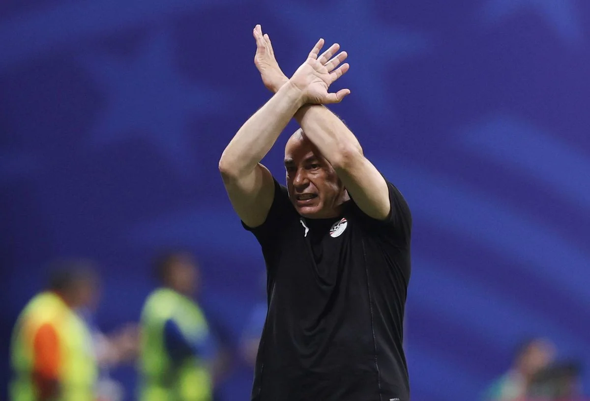 Hossam Hassan, Head Coach of Egypt, reacts during the FIFA World Cup 2026 Round of 16 match between Argentina and Egypt at Atlanta Stadium on July 07, 2026 in Atlanta, Georgia