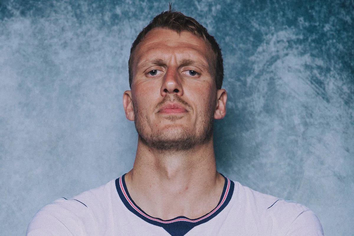 Dan Burn in an England shirt