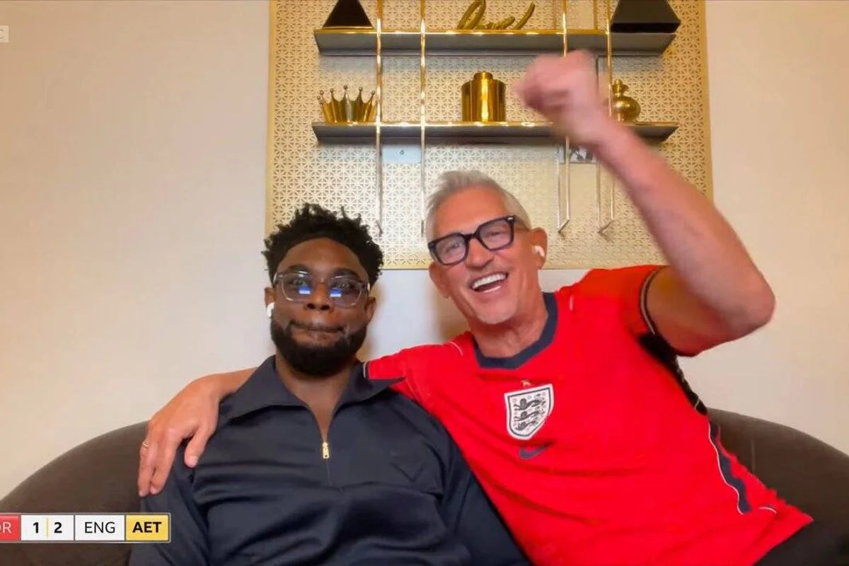 Micah Richard and Gary Lineker